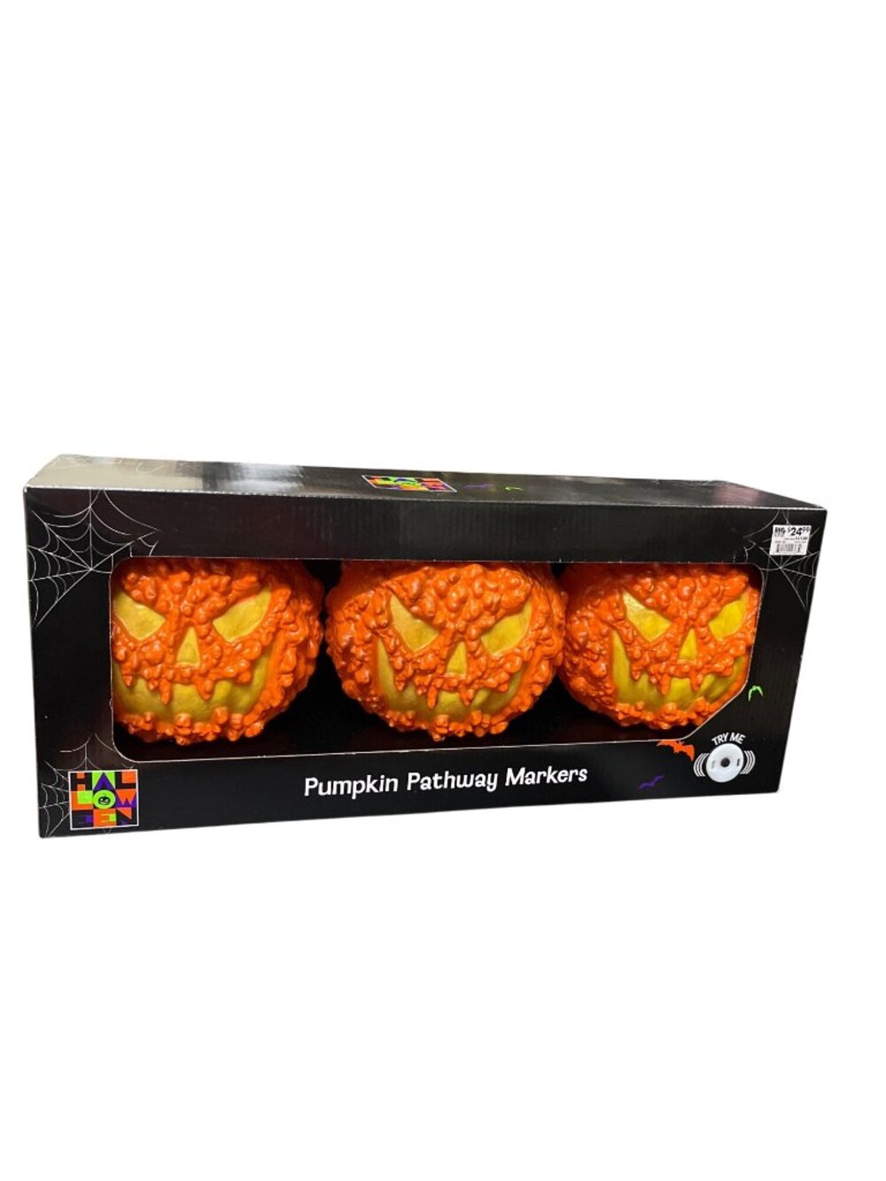 Holloween Pumpkin pathway markers indoor outdoor sound activated SKU 10-692